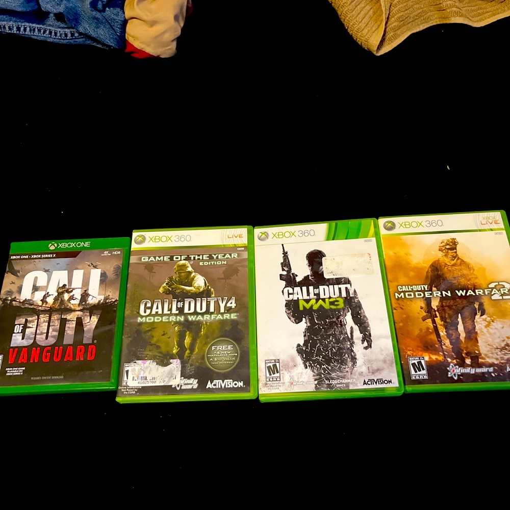 Call of duty MW2,3,4 and vanguard + Minecraft
